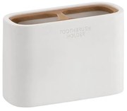 Gedy - Toothbrush supporto NINFEA bianco/bambù