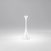 Lampada Da Tavolo Per Esterno Ricaricabile Pinut Moderna Metallo Bianco Led Cct