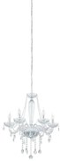 Lampadario Neoclassico Basilano 1 cromo 6x E14 Ø72cm EGLO