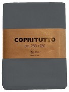 Coperta in Cotone Piazza grigio / argento, 260x 280 cm