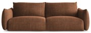 Divano color terracotta allungabile 230 cm Leila – Makamii