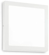 Applique Moderna Square Universal Alluminio-Plastiche Bianco Led 36W 3000K D40