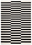 Tappeto bianco e nero in lana reversibile/tessuto a mano 160x230 cm Donna – Hanse Home