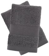 Set di asciugamani tipo terry grigio scuro in cotone 2 pz 30x30 cm Anti-Bacterial – Catherine Lansfield