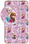 Lenzuolo con angoli per bambini in cotone per letto singolo 90x200 cm Frozen – Jerry Fabrics