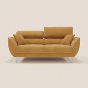 Michelangelo divano 2 e 3 posti con sedute allungabili e poggiatesta reclinabili in tessuto smacchiabile T30