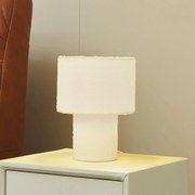 Lampada da tavolo Lindby Jone, bianco, tessuto, 30 cm