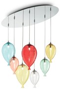 Sospensione Moderna Clown Metallo Multicolor 7 Luci G9 3W 3000K Luce Calda