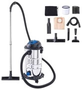 Scheppach - Aspirapolvere e aspiraliquidi bidone inox 1200w 30lt vc30 premium