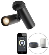 Smart spot nero a 2 luci con Wifi GU10 - Scopio Honey