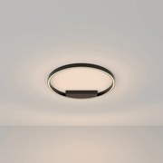 Lampadario A Sospensione Moderno Rim Alluminio Nero 1 Luce Led 37W