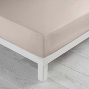 Lenzuolo beige in microfibra elasticizzata 90x190 cm Oscar - douceur d'intérieur
