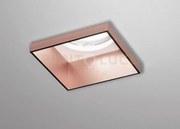 Elis faretto da incasso 1 luce rame d. 110mm in gesso e alluminio