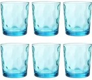 Set 6 bicchieri vetro Tumbler Space Pasabahce azzurri, 25 cl