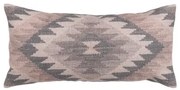 Cuscino Cotone Grigio Rosa 30 x 60 cm