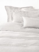 Copripiumino in lino con cucitura in rilievo Linna