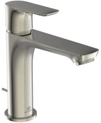 Rubinetto per lavabo a canna media getto laminare cristallino Concept Air cromo spazzolato satinato IDEAL STANDARD H 17 cm