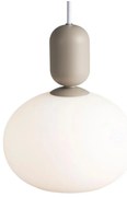 Nordlux - Lampadario a sospensione con filo NOTTI 1xE27/40W/230V grigio