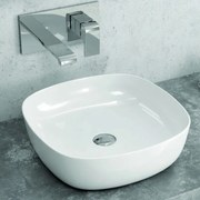 Kamalu - Lavandino da appoggio piccolo in ceramica bianca | Litos-0375