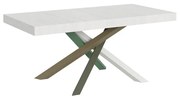 Tavolo allungabile Volantis P.90 - Capacità fino a 18 persone, 90x180/284 cm Volantis / Bianco