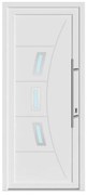 Portoncino d'ingresso in pvc 20021 L 80 x H 210 cm bianco apertura sinistra