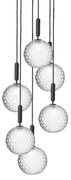 Miira 6 Lampadario Large Rock Grey/Optic Clear - Nuura