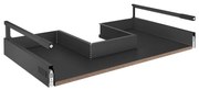 Cassetto sottolavello senza frontale DELINIA con taglio per sifone L 90 x P 58 cm nero