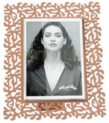 Portafoto di design corallo piccolo mocha mousse in ferro e polimet...