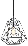 Lampada a sospensione nera incl lampadina smart E27 ST64 - FRAMEWORK Basic