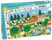 Un puzzle di osservazione - fattoria - 35 pezzi