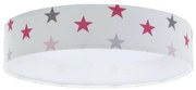 Luce LED dimmerabile GALAXY KIDS LED/24W/230V stelle bianche/rosa/grigio + tc