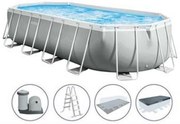 Intex - piscina 'prism frame' ovale con tel. portante con pompa CM.610X305X122H. - capacit LT.18202 - peso KG.130,4 (26798)