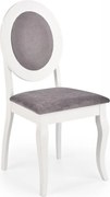 Sedia Barock materiale grigio bianco