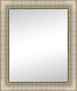 Specchio rettangolare in legno avorio 92 x 132 cm