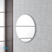 Specchio "Linea Prime" Ovale C/Bisellatura 45x65 Cm Filo Lucido