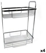 Scaffale da Bagno Confortime Chromed Argentato 29 x 18 x 39 cm (4 Unità)