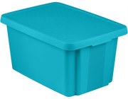 Cassetta di stoccaggio blu con coperchio , 45 l Essentials - Curver