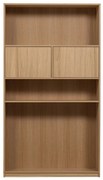 Libreria modulare in rovere colore naturale 110x199 cm Modulair - vtwonen