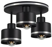 Lampadario a plafone BODO SILVER 3xE27/60W/230V