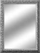 Specchio rettangolare in legno argento 86 x 116 cm