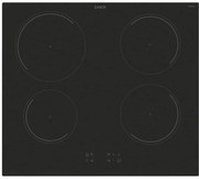 Candy CI642C-E1 Idea - Piano cottura induzione, 59 cm, 4 zone, funzione Booster, Power Management, controlli touch, Nero