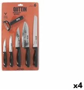 Set da Cucina Quttin Nero Nero 6 Pezzi (4 Unità)