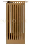 Porta ombrelli old oro laccato in ferro 34x21x55hcm