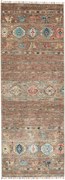 Samarkand Tappeto orientale 80 x 210 Grigio (Pakistan) Annodato A Mano