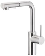 KFA Armatura 6623-110-22 - Rubinetto lavello con doccetta estraibile DUERO BASIC acciaio inossidabile