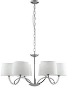 Lampadario astoria cromo/bianco 6xe27 82x120cm i-astoria-6