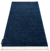 Tappeto BERBER 9000 blu scuro Frange berbero marocchino shaggy