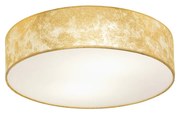 Plafoniera Contemporanea Viserbella 1 Luce Acciaio Ottone