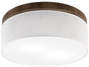 Brilagi - Lampada LED da soffitto BELLADONNA 2xE27/15W/230V Ø40 cm bianco/noce