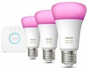 Lampadina Intelligente Philips Kit de inicio: 3 bombillas inteligentes E27 (1100) 9 W E27 6500 K 806 lm